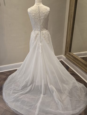 British Bridal wedding dress back