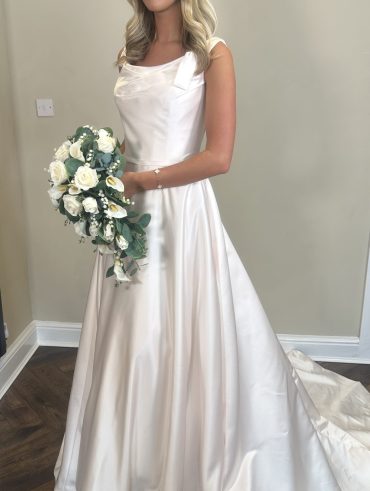 Ronald Joyce Blush Pink Wedding Dress