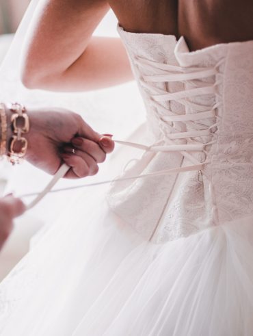 Bride in her new Dress