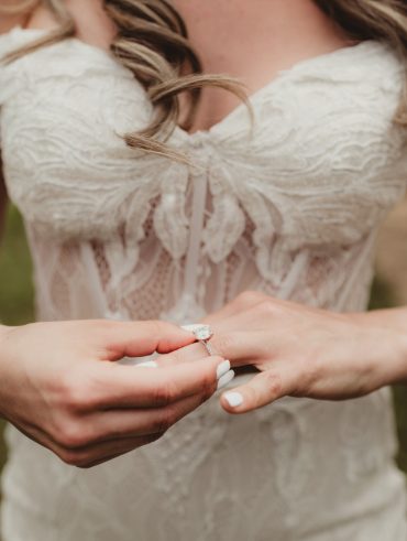 Where to Buy Sample Designer Wedding Dresses -shows bride shopping