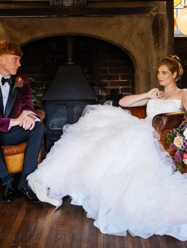 Wedding dress purchase on a budget - bride in dress