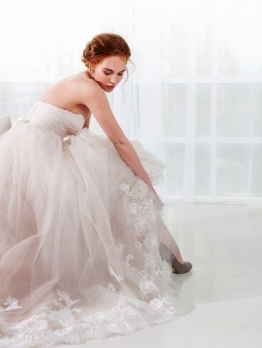Bride in a Designer Wedding Dress purchased Sustainably